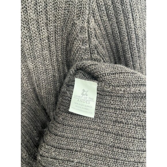 Spirit of The Andes UK Womens Baby Alpaca Knit Brown Sweater Jumper Size M - Picture 4 of 5